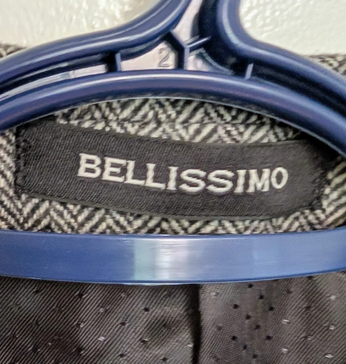 Bellissimo Grey Herringbone Blazer Jacket with Elbow Patches - photo 4