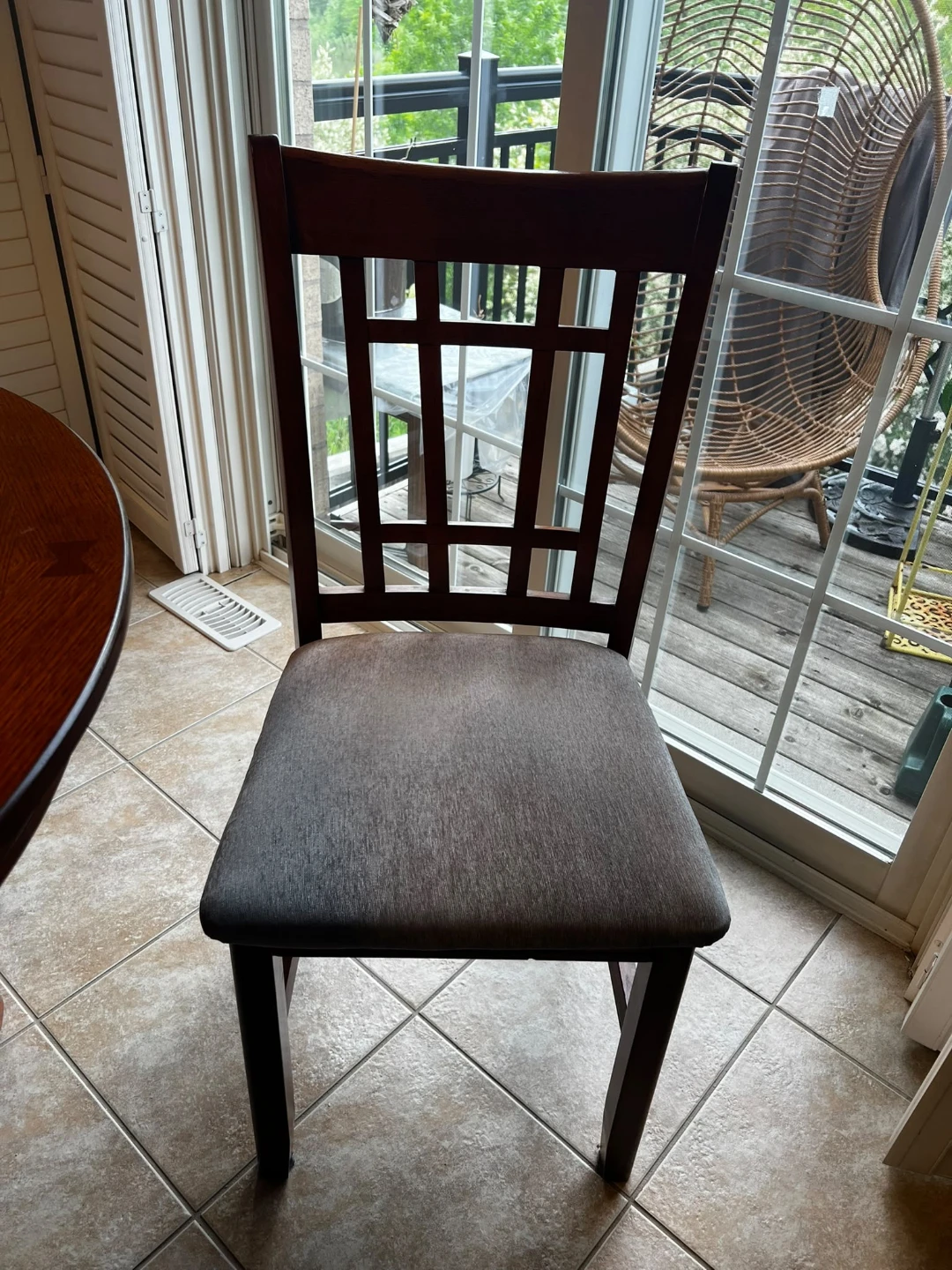 Wooden Dining Table and Chairs Set - photo 3