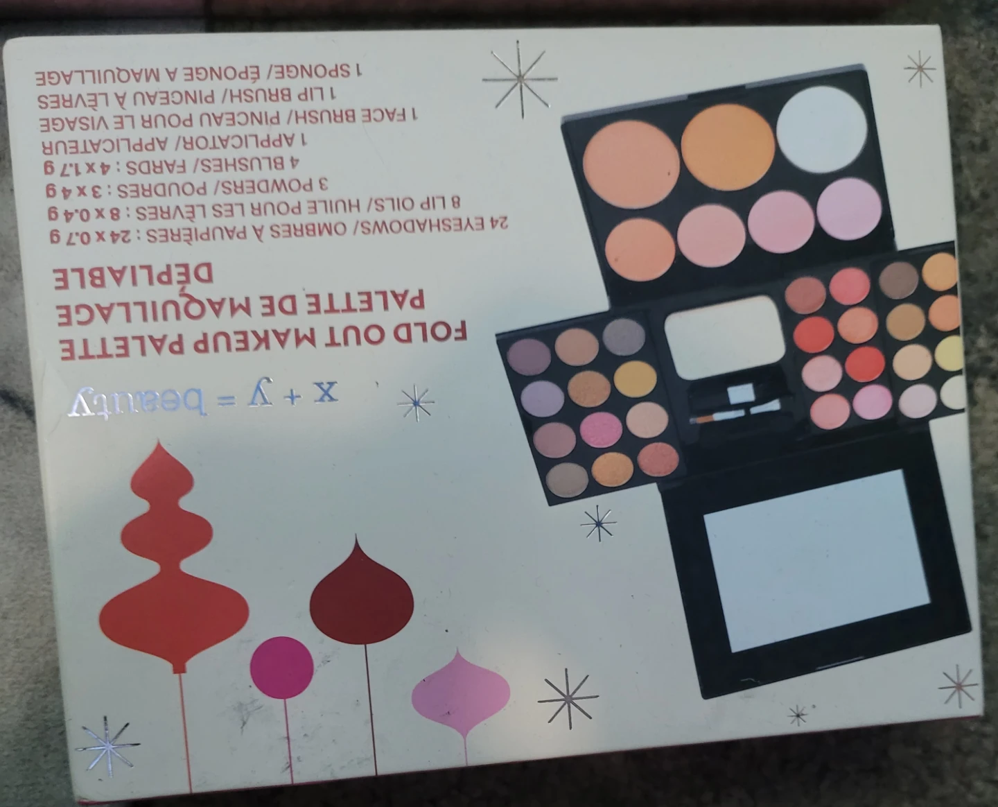 X+Y=Beauty Fold Out Makeup Palette