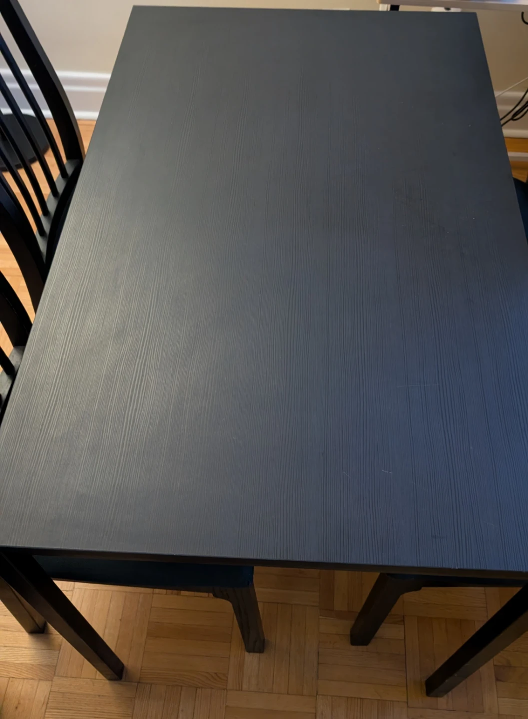 Black Dining Table Set with 4 Chairs - photo 2