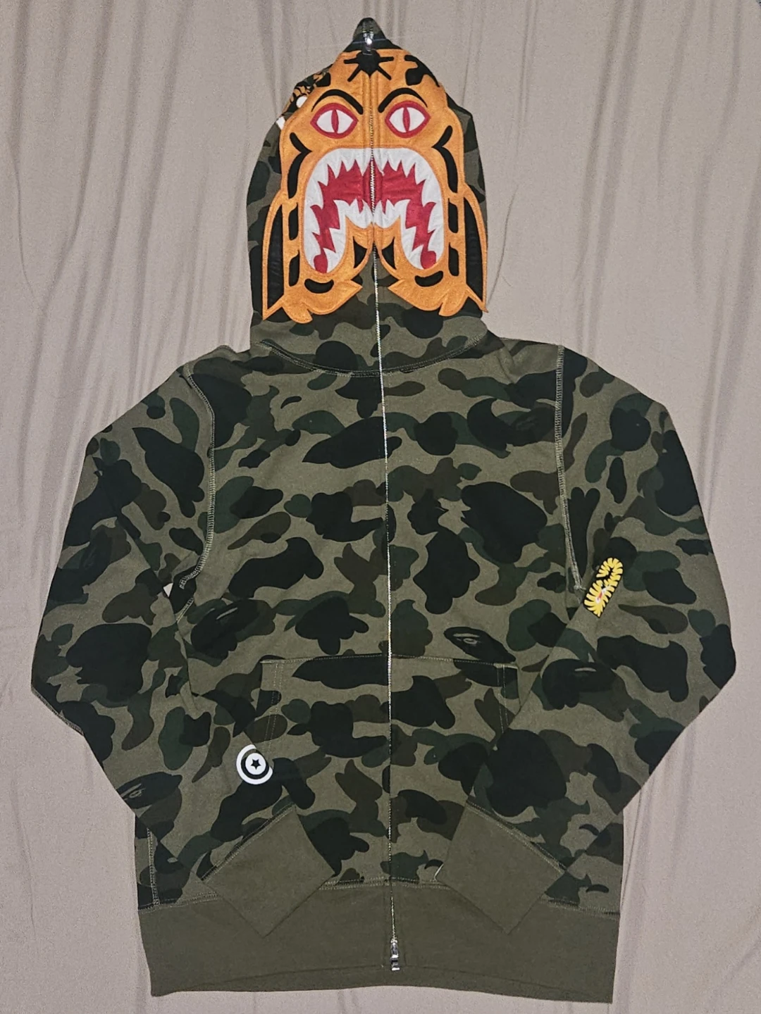 Authentic Bape 1st Tiger Camo Full Zip Men's Hoodie