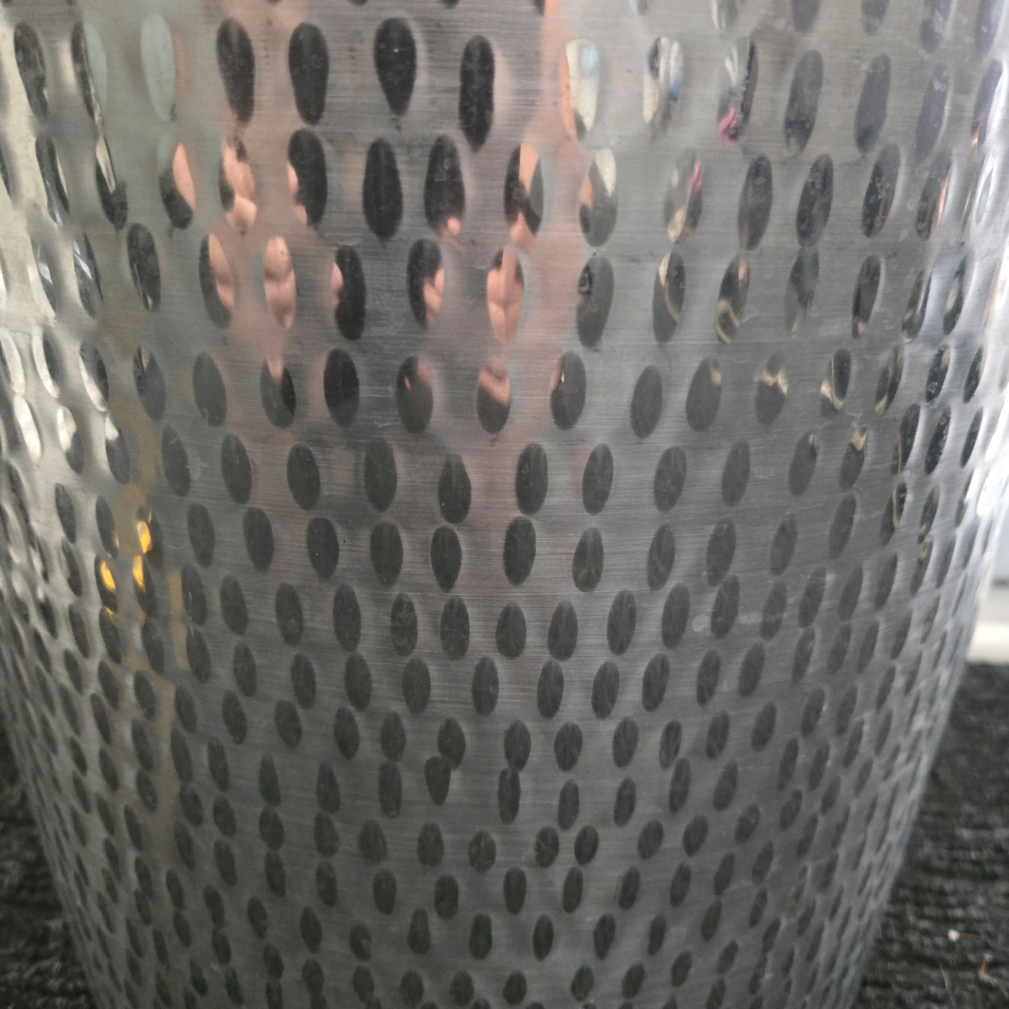 Large Hammered Metal Planter - photo 2