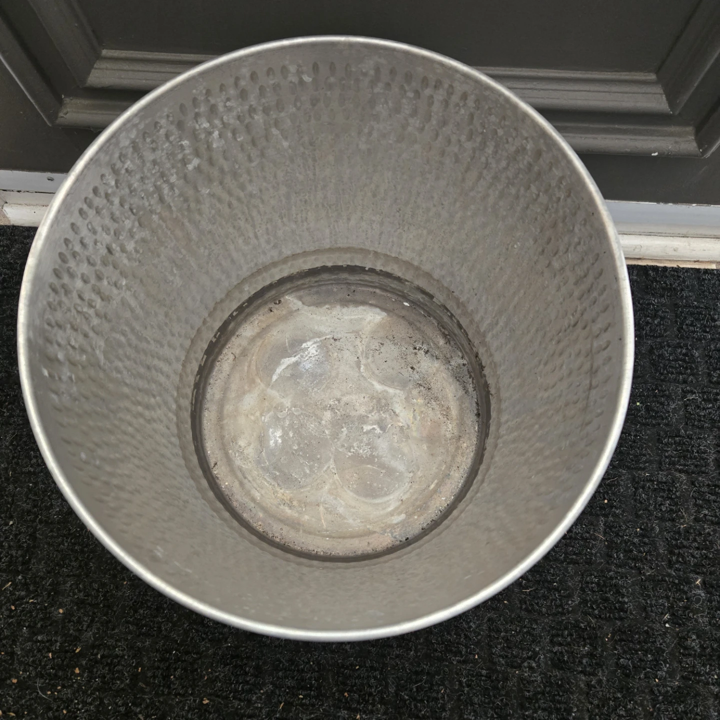 Large Hammered Metal Planter - photo 3