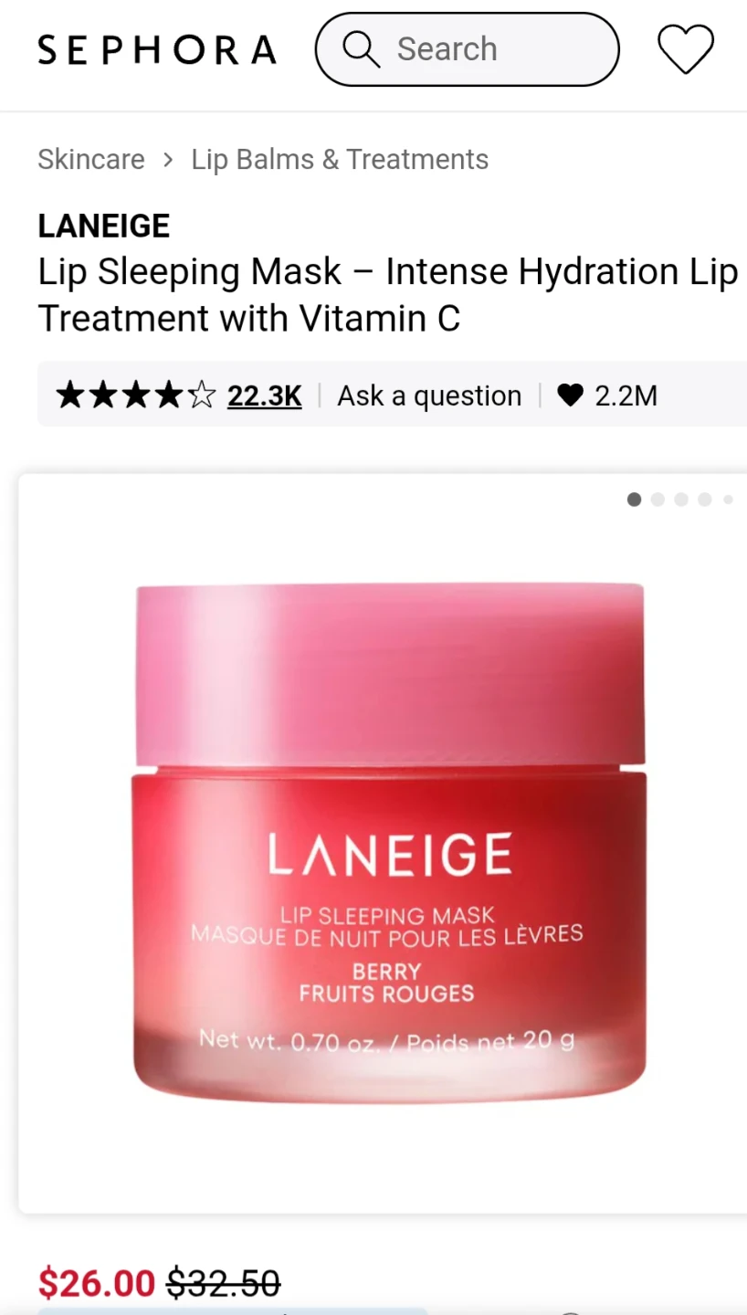 BNIB - Laneige Lip Sleeping Mask - photo 3