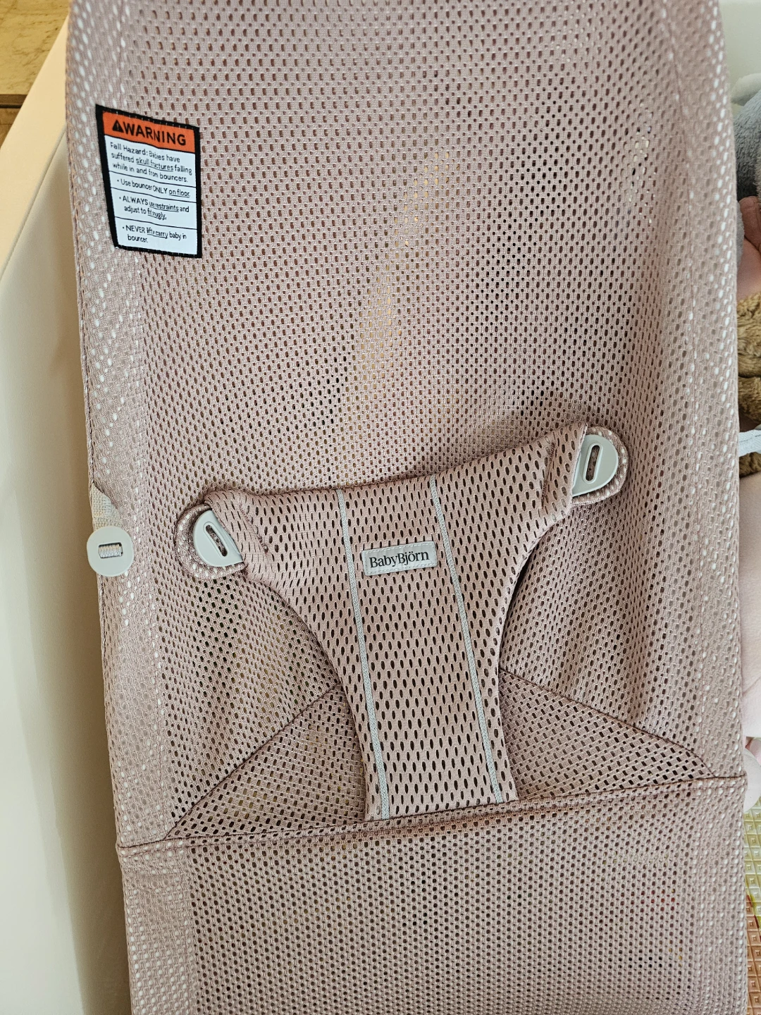 BabyBjörn Bouncer - Mesh Fabric - Dusty Pink - photo 2