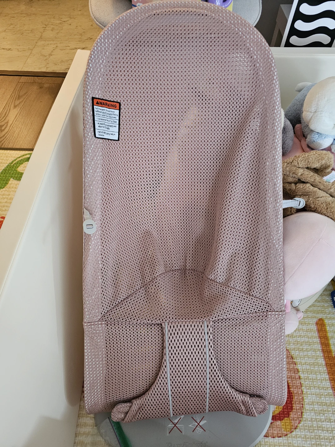BabyBjörn Bouncer - Mesh Fabric - Dusty Pink - photo 3
