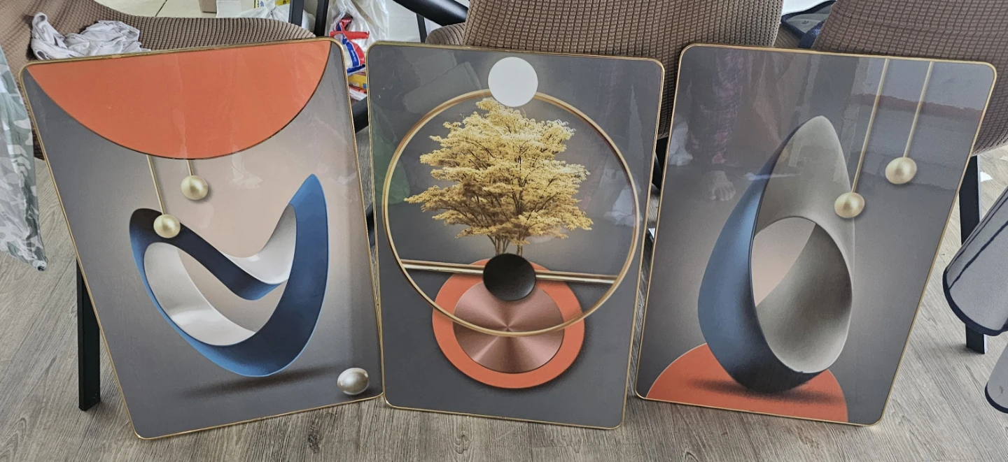 Set of 3 Modern Abstract Wall Art Prints