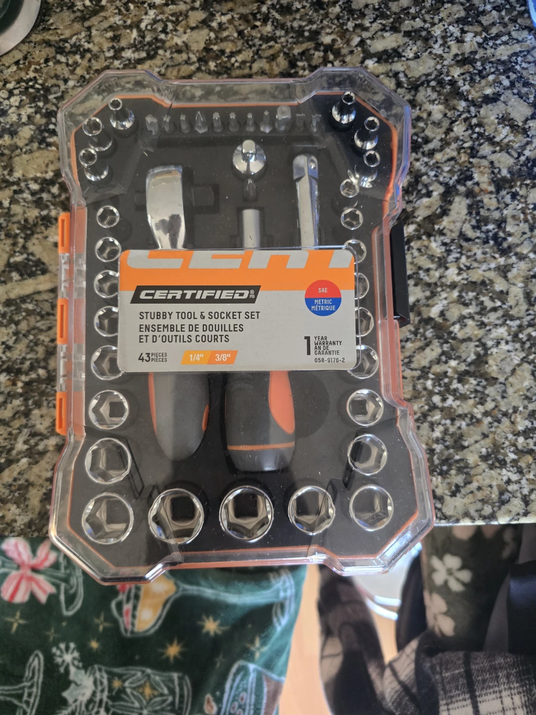 Certified 43-Piece Stubby Tool & Socket Set