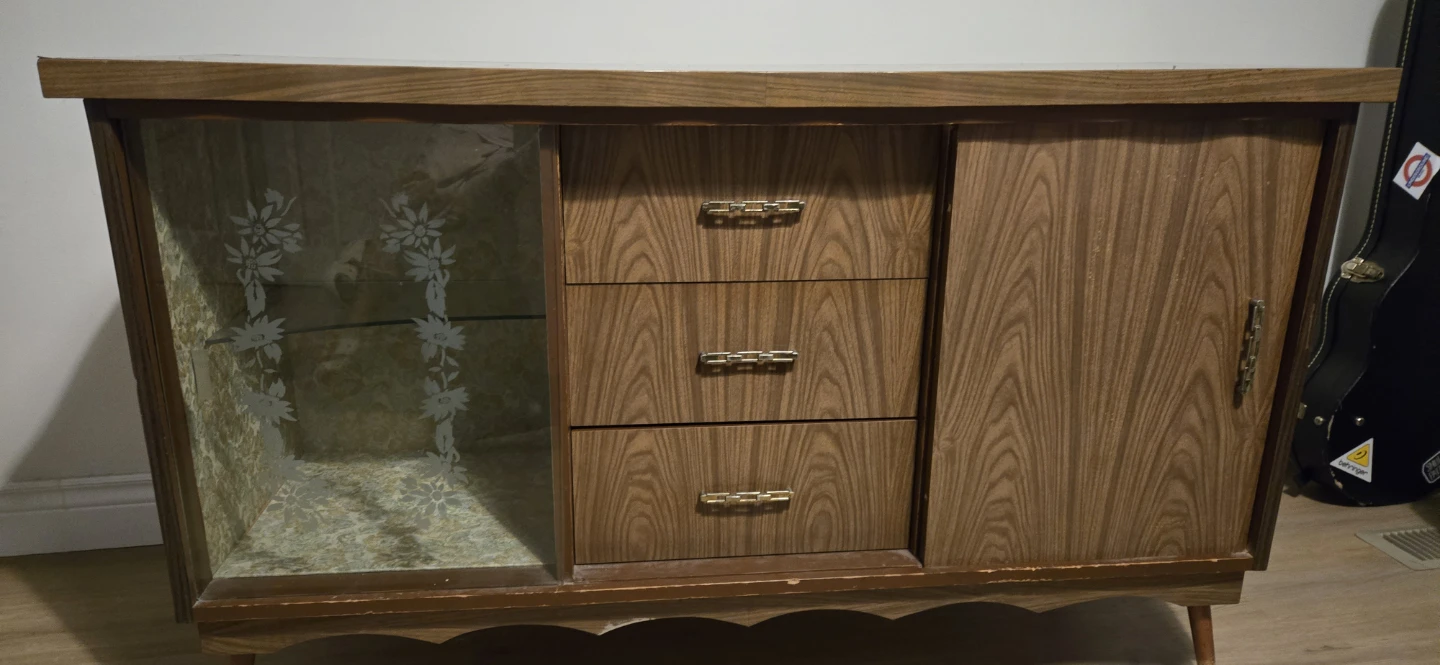 Vintage Wood Sideboard