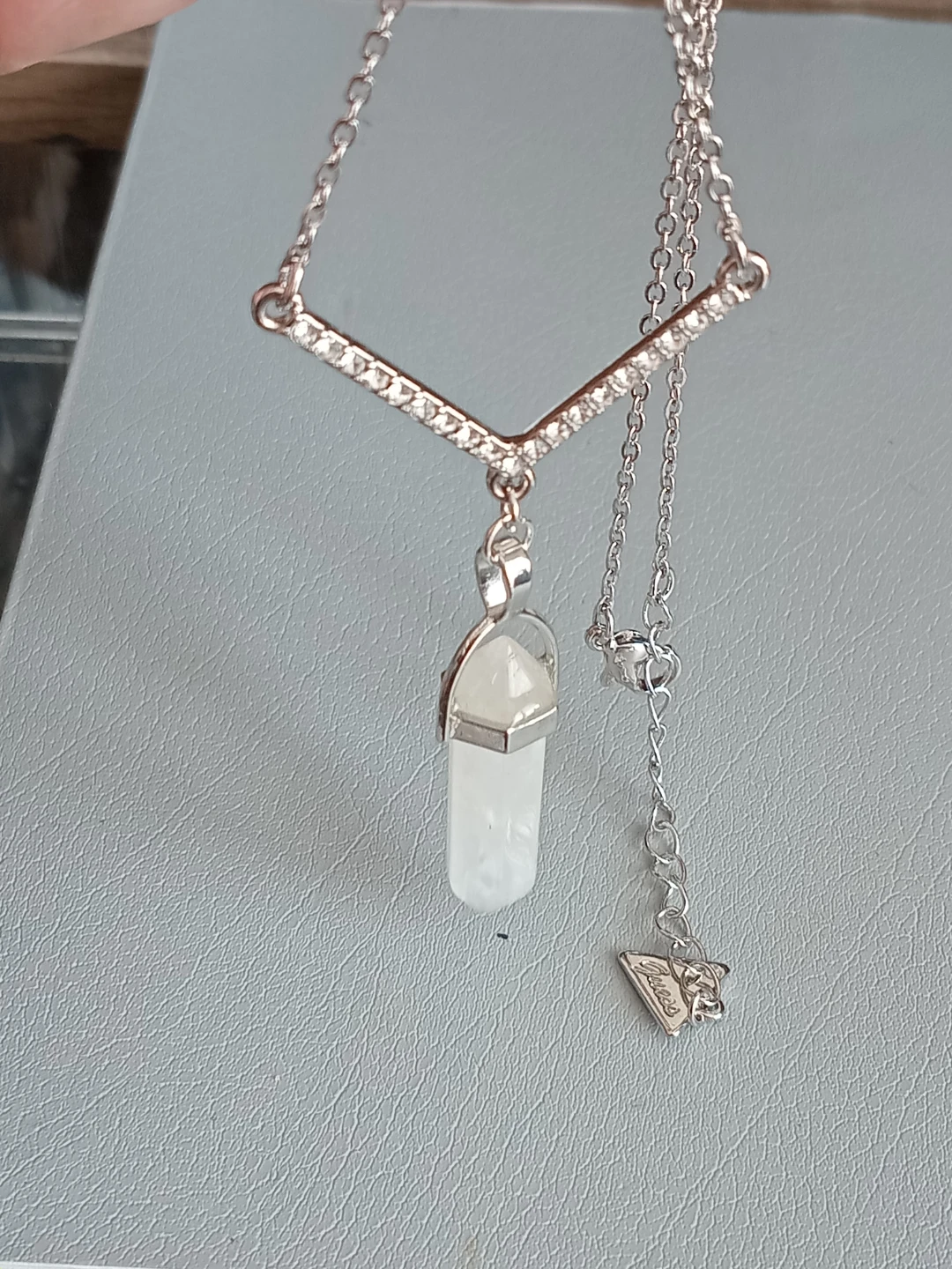 Guess Crystal Pendant Necklace - photo 2