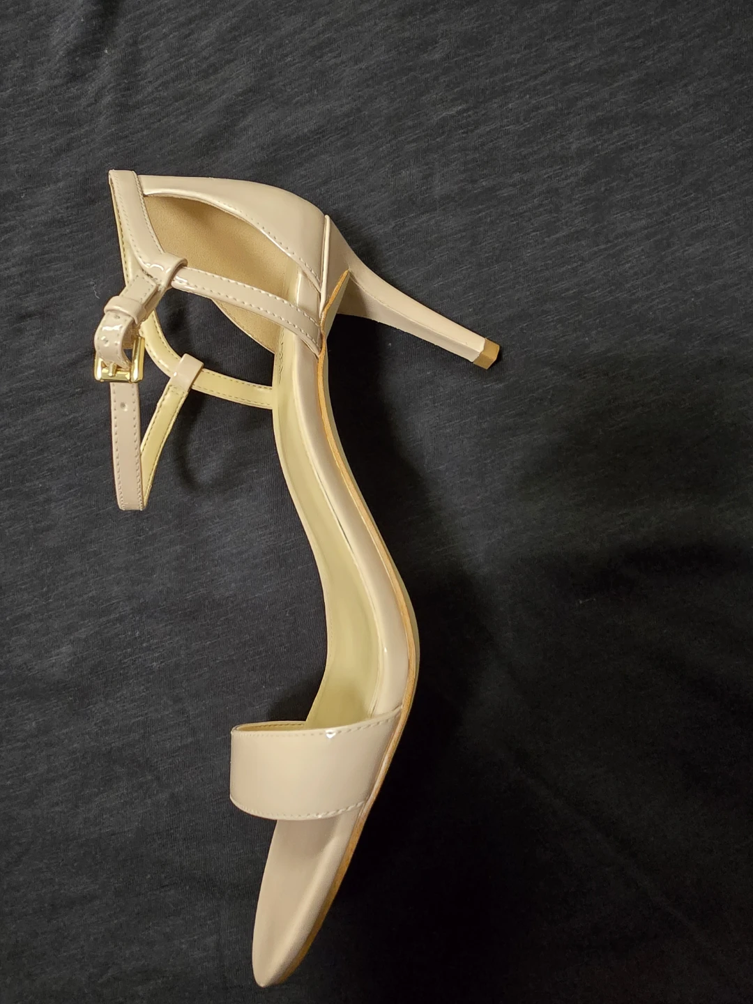 Michael Kors Nude Patent Leather Heeled Sandals - photo 2