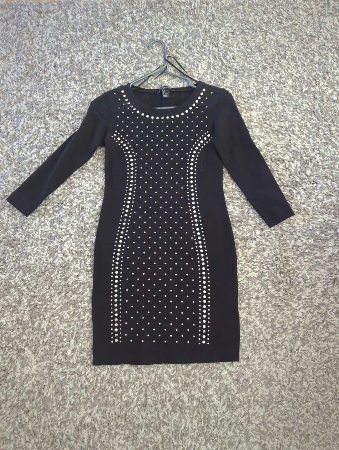 Forever 21 Black Studded Dress Size S