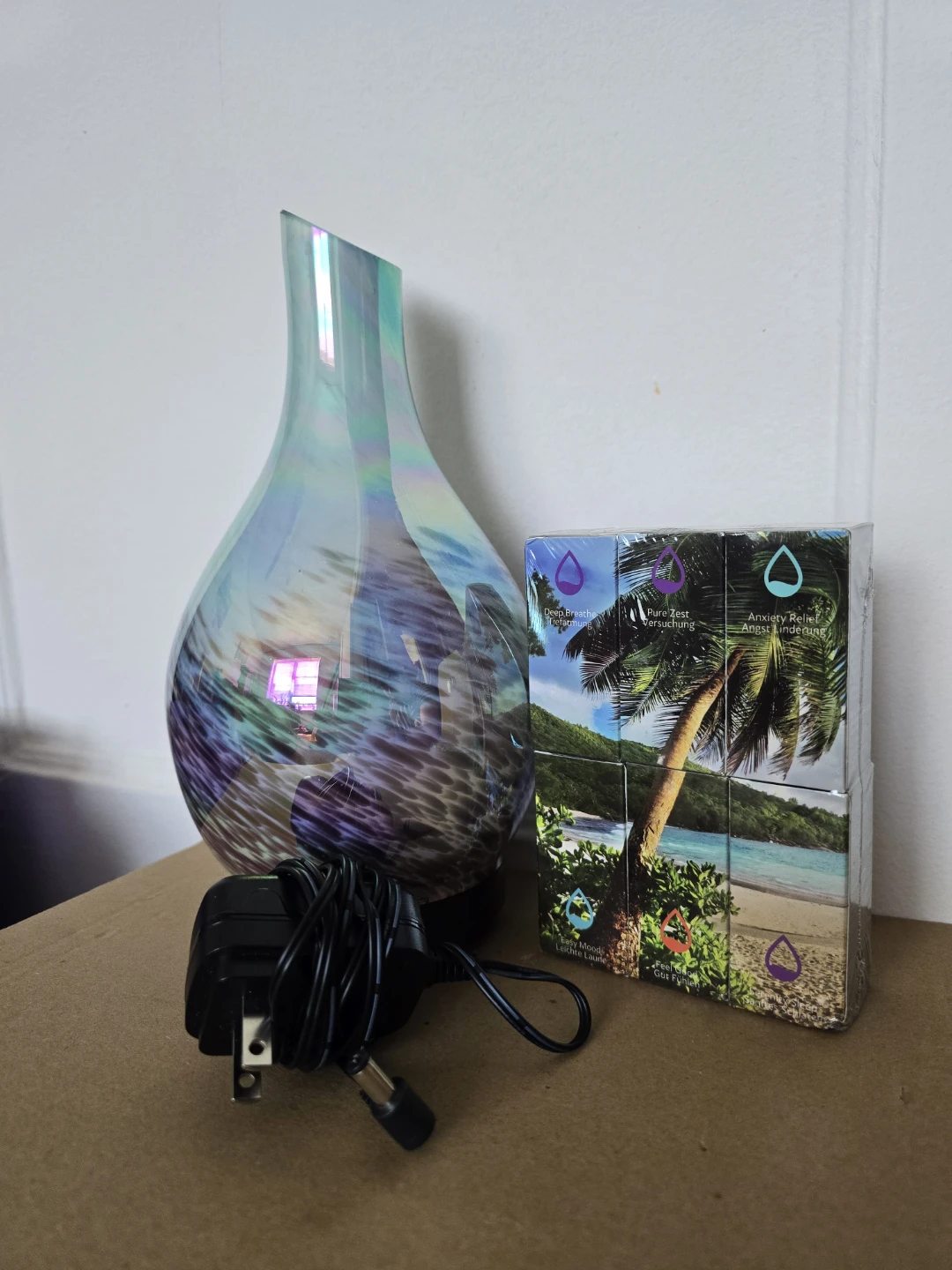 Glass Diffuser with Essential Oil Set