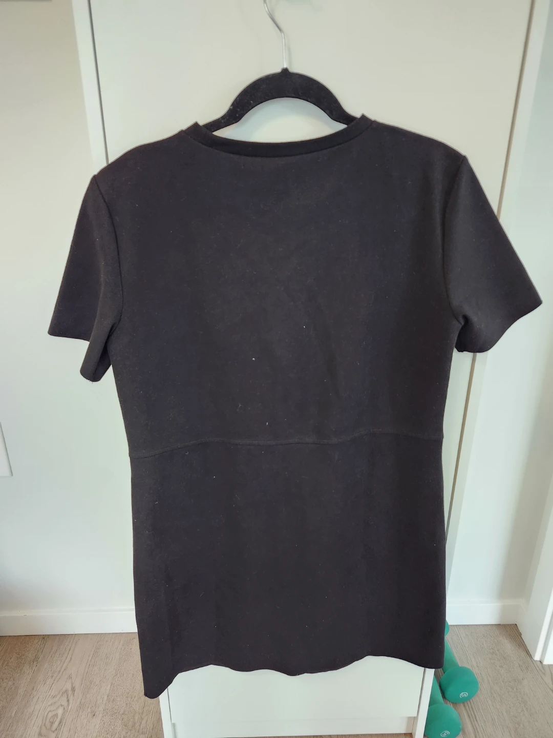 ZARA Black Short-Sleeve Dress - photo 4
