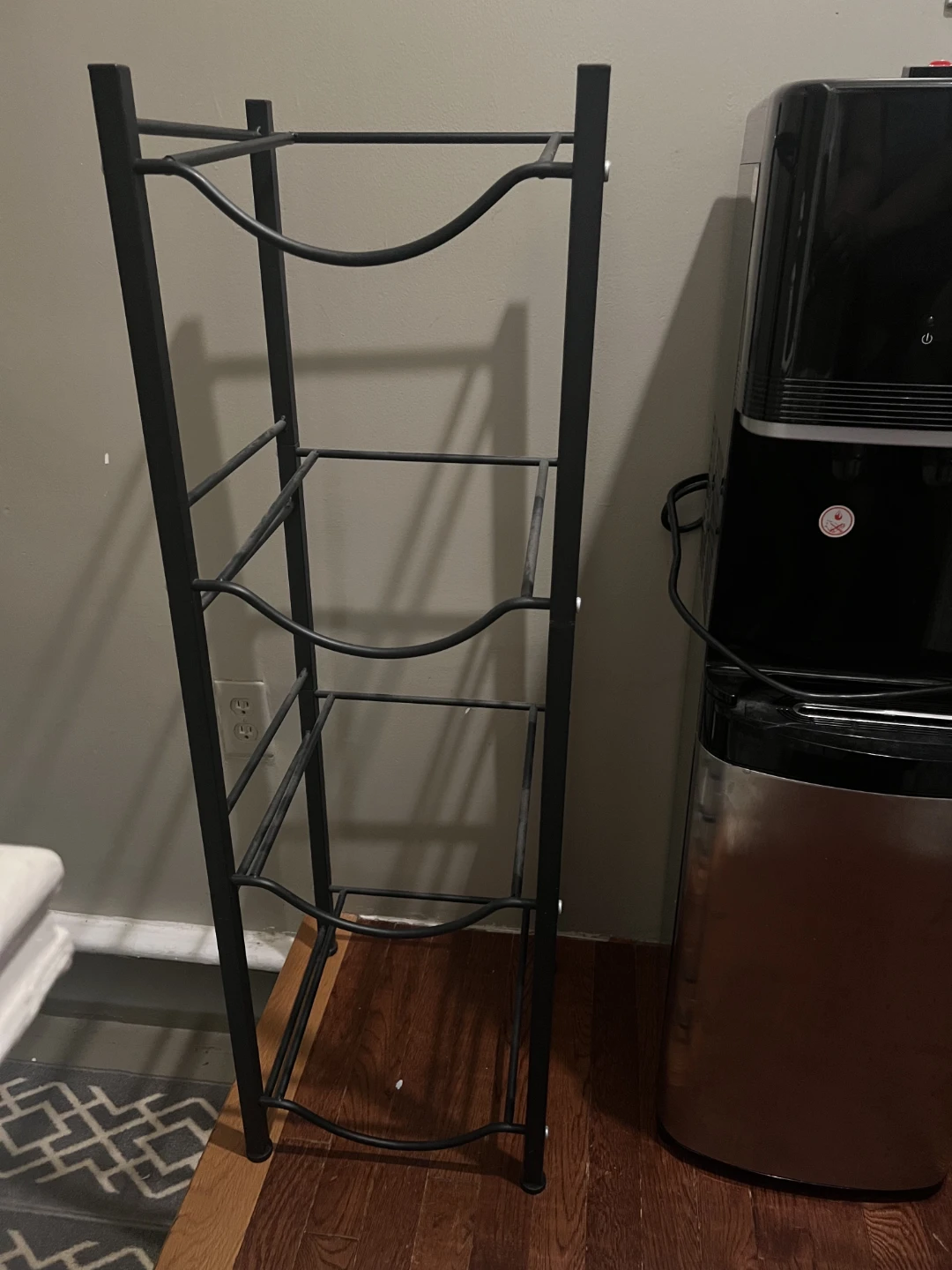 Black Metal Wine Rack