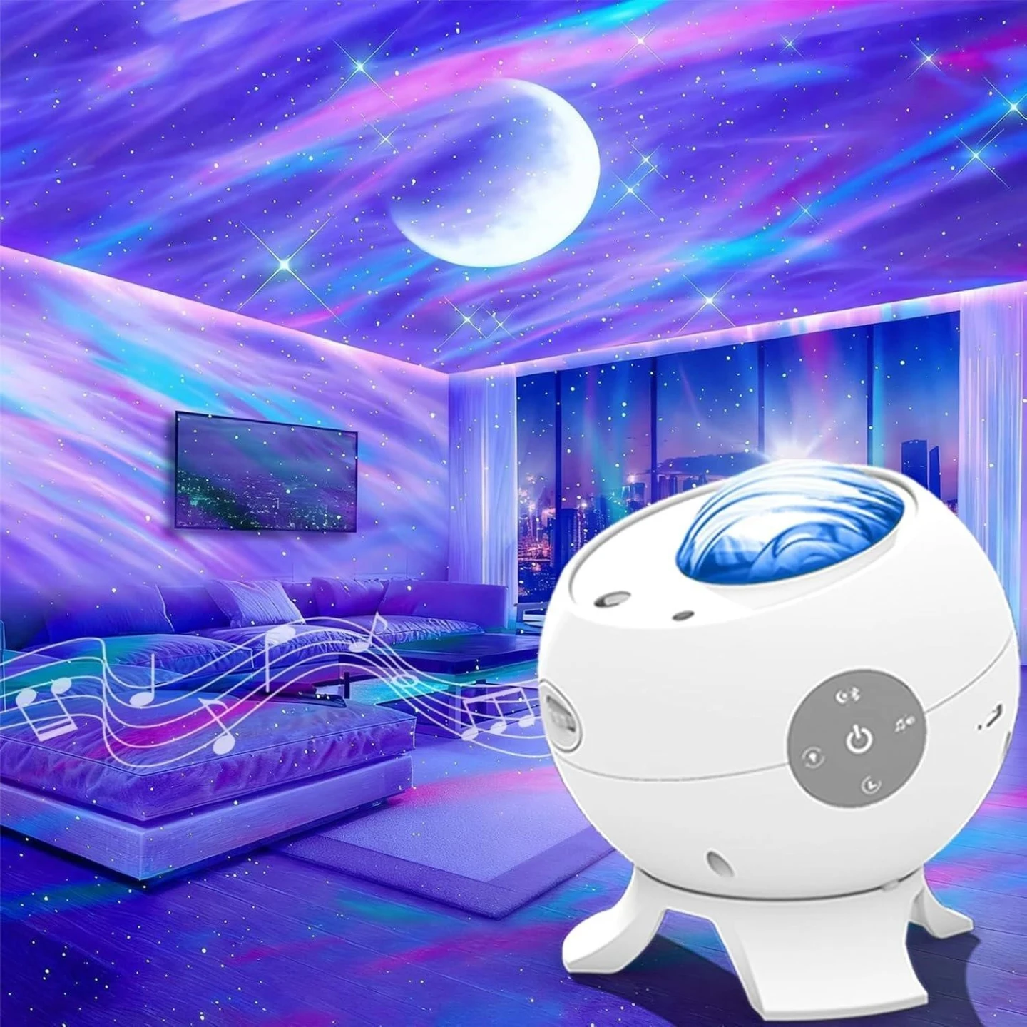 Star Projector Night Light with Remote