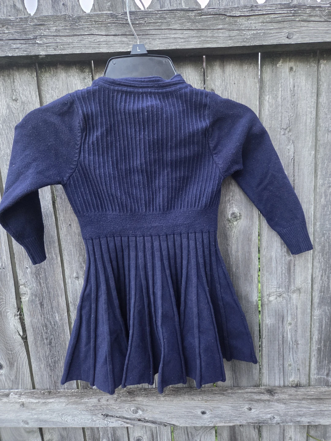 Navy Blue Knit Cardigan Dress - photo 2