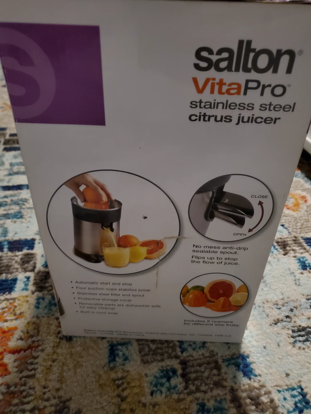 Salton VitaPro Stainless Steel Citrus Juicer - photo 2