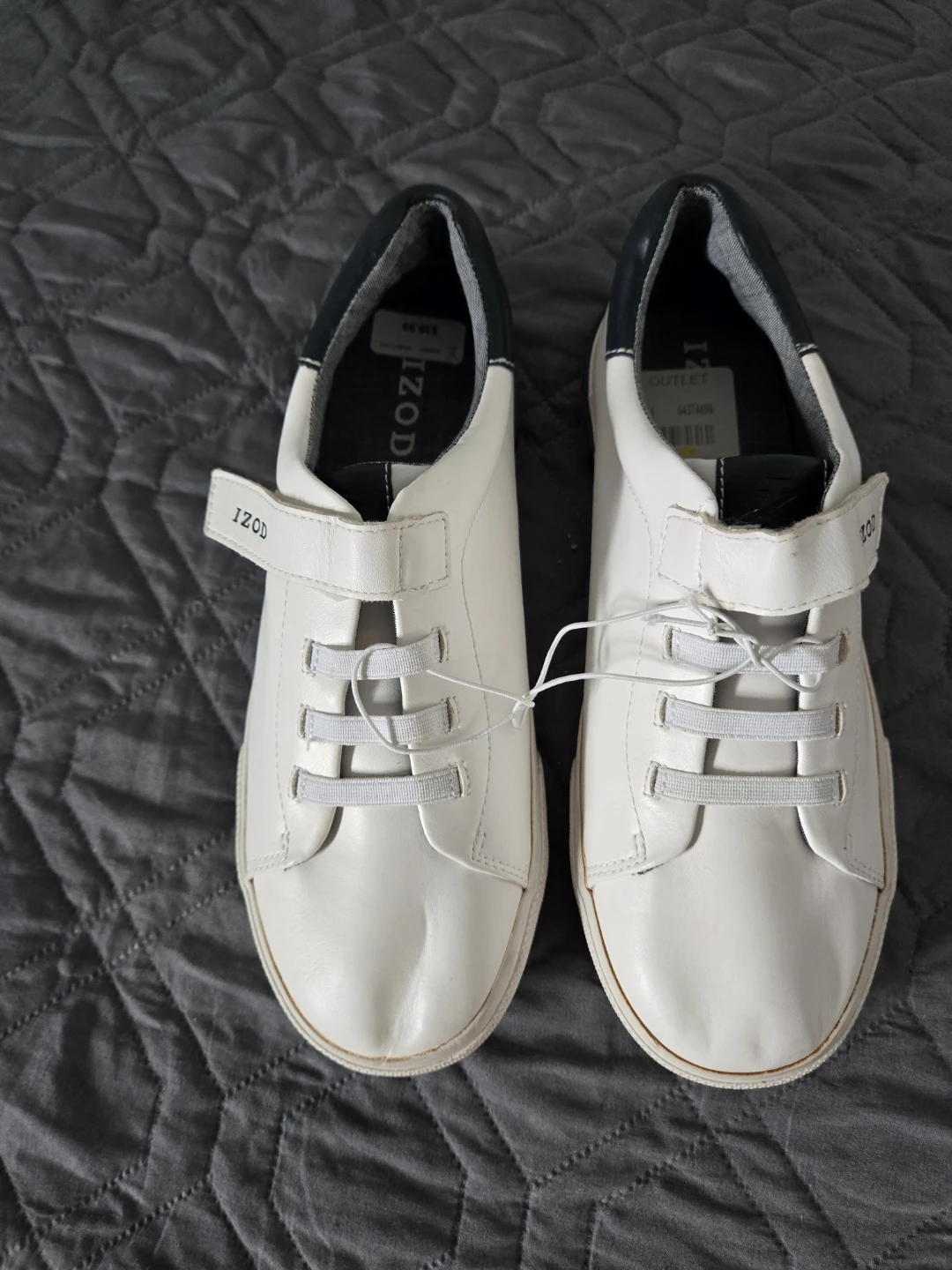 IZOD White Velcro Sneakers size 6 women