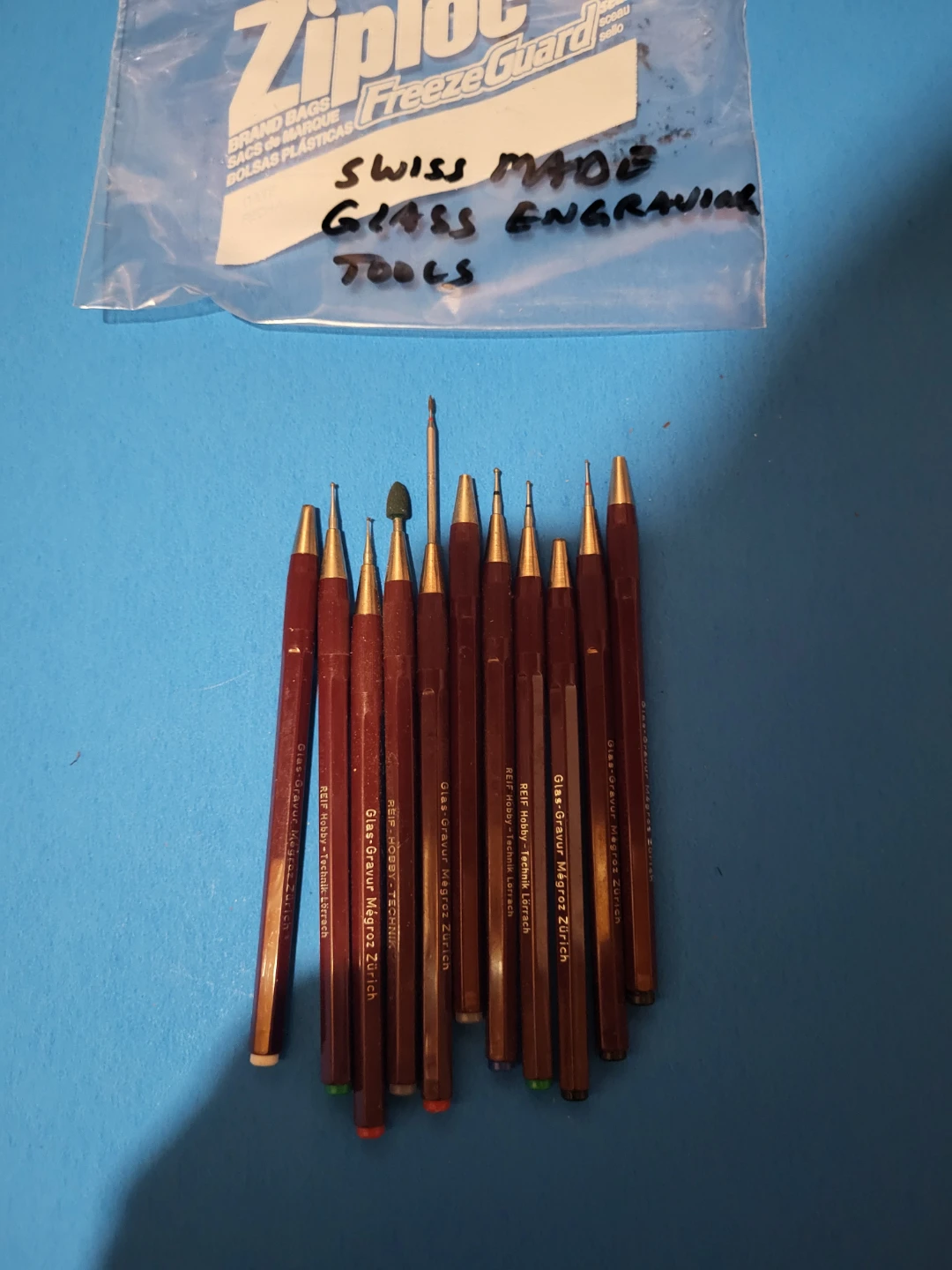 Swiss Made Glass Engraving Tools Set