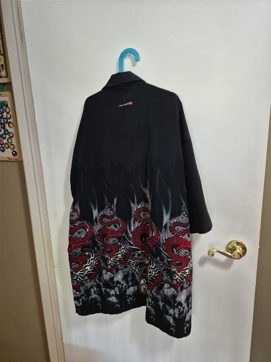 Poison Dark Black Dragon Flame Shirt - photo 2