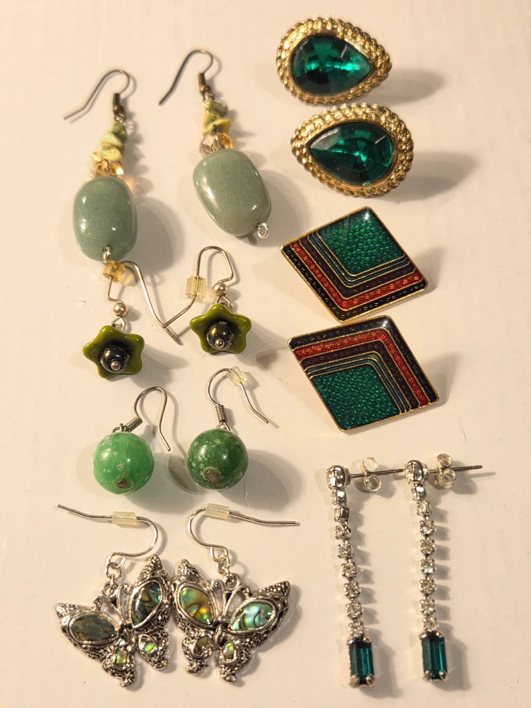 Assorted Dangle Earrings green volour - photo 2