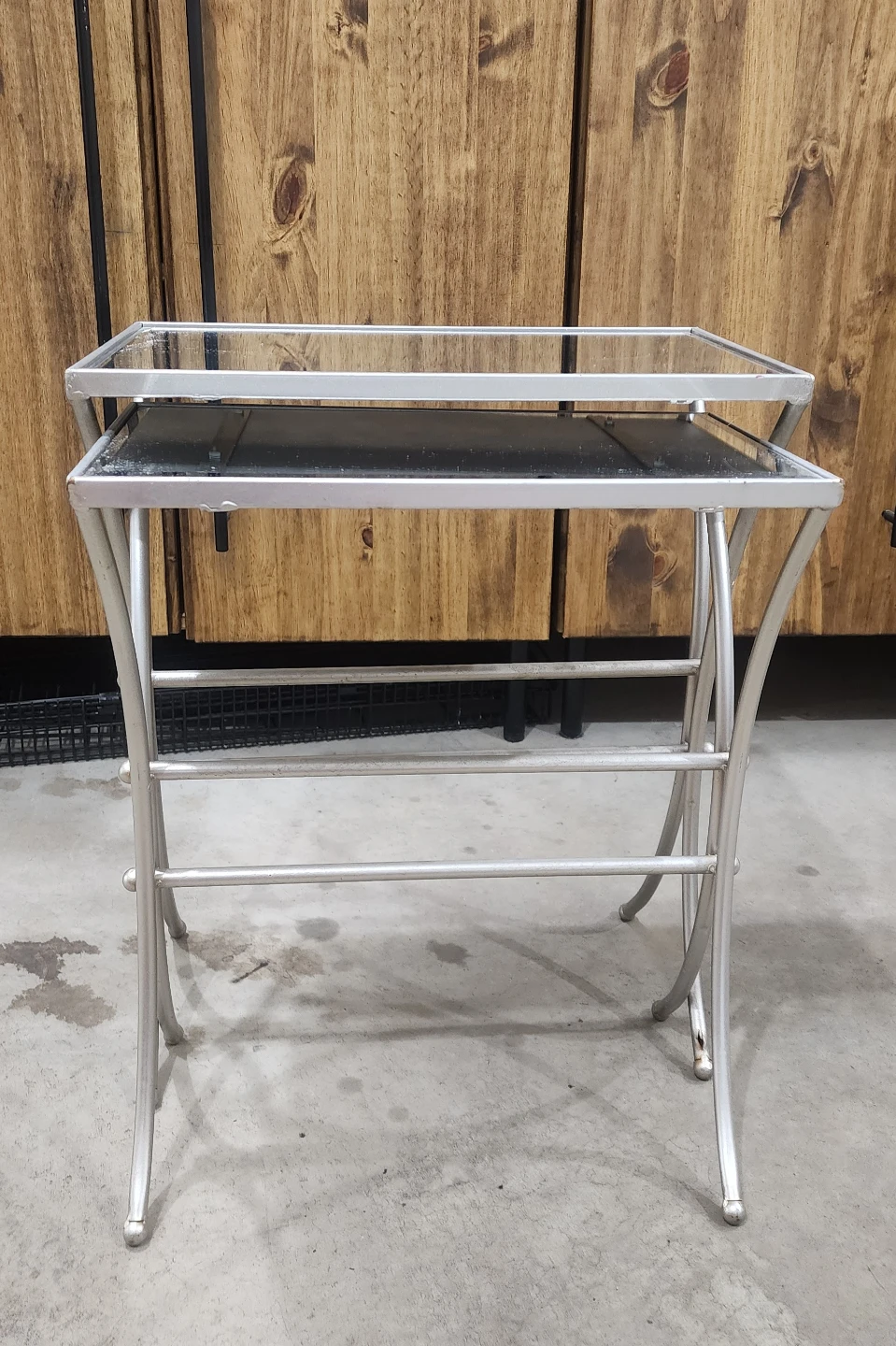 Set of 2 Mirrored Accent Tables