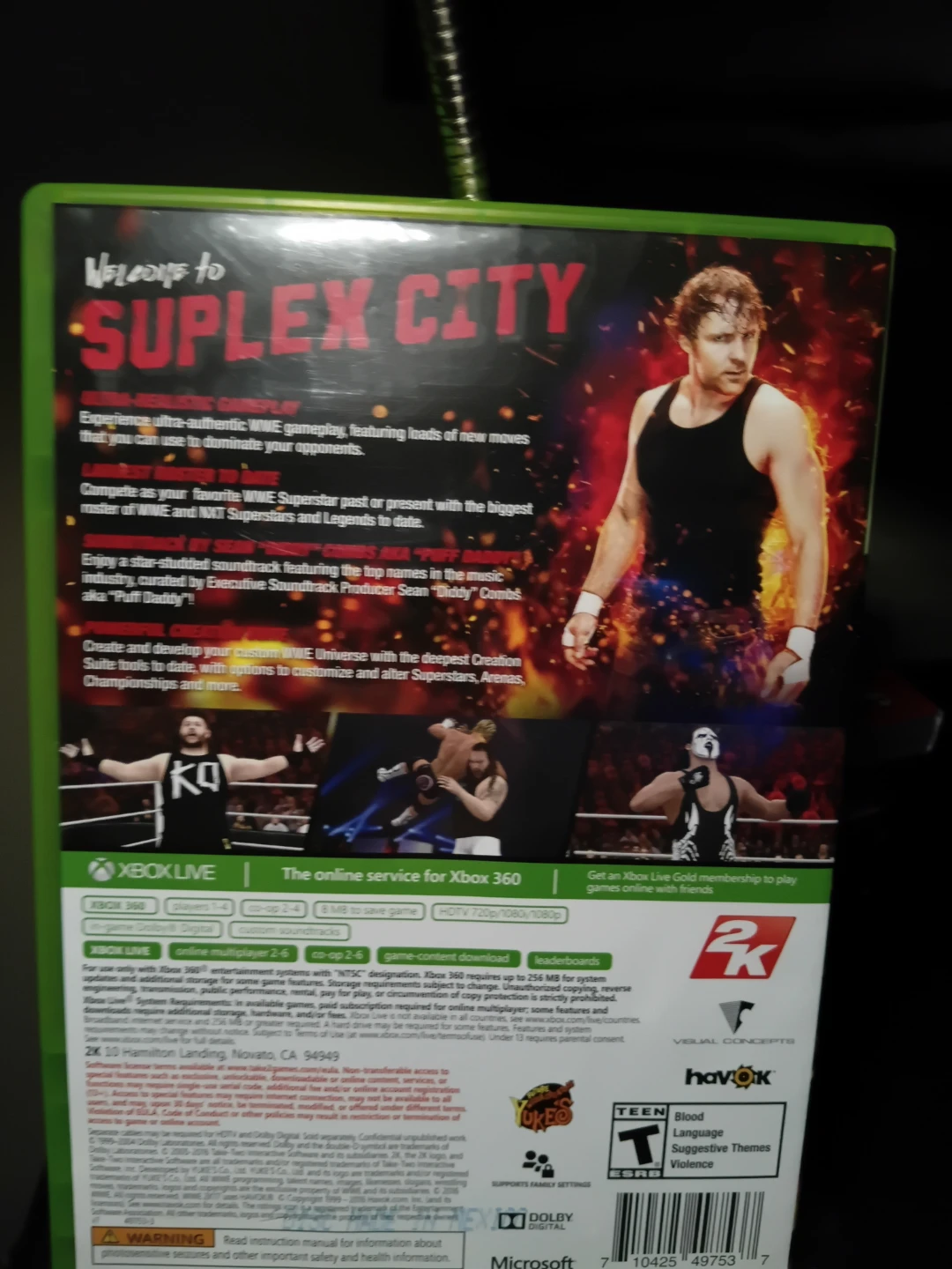 Xbox 360 WWE 2K17 Game - photo 2