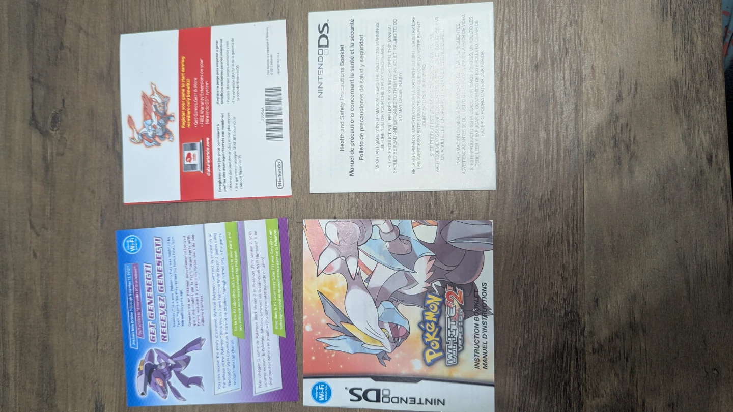 Nintendo DS Pokemon White 2 CIB - photo 2