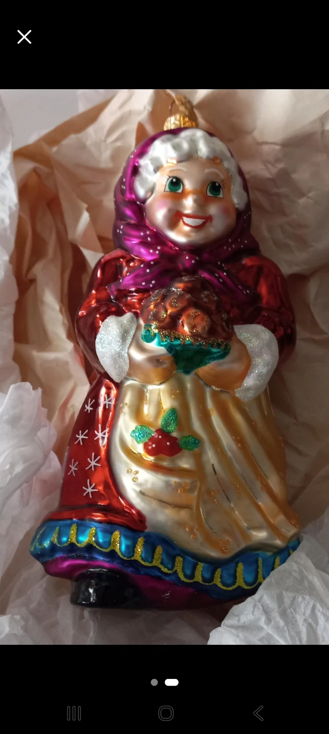 Christopher Radko Holiday Glass Ornament - Santa & Mrs. Claus - photo 2