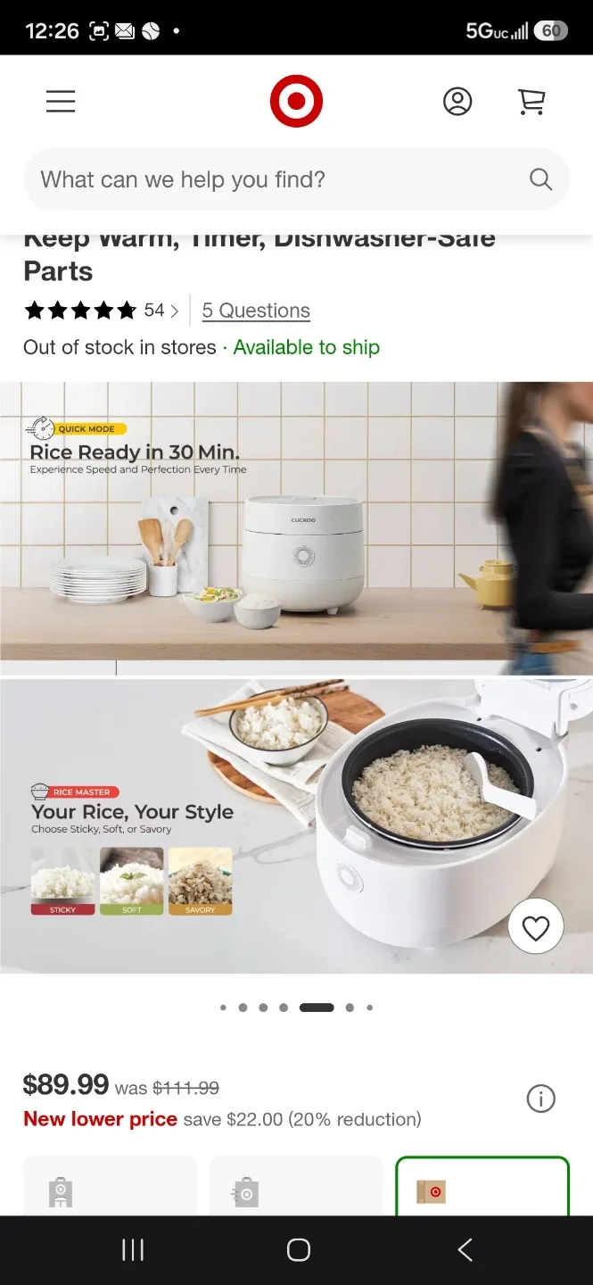 CUCKOO 6-Cup Rice Cooker