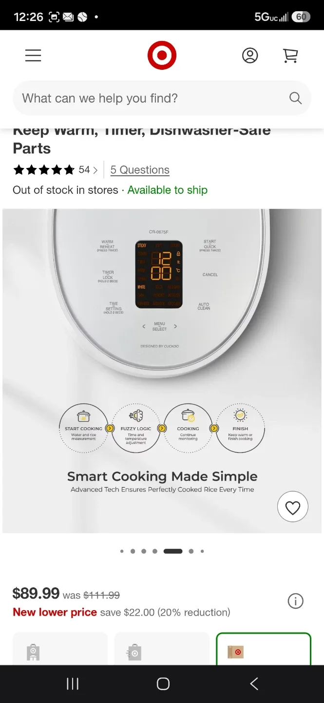 CUCKOO 6-Cup Rice Cooker - photo 4