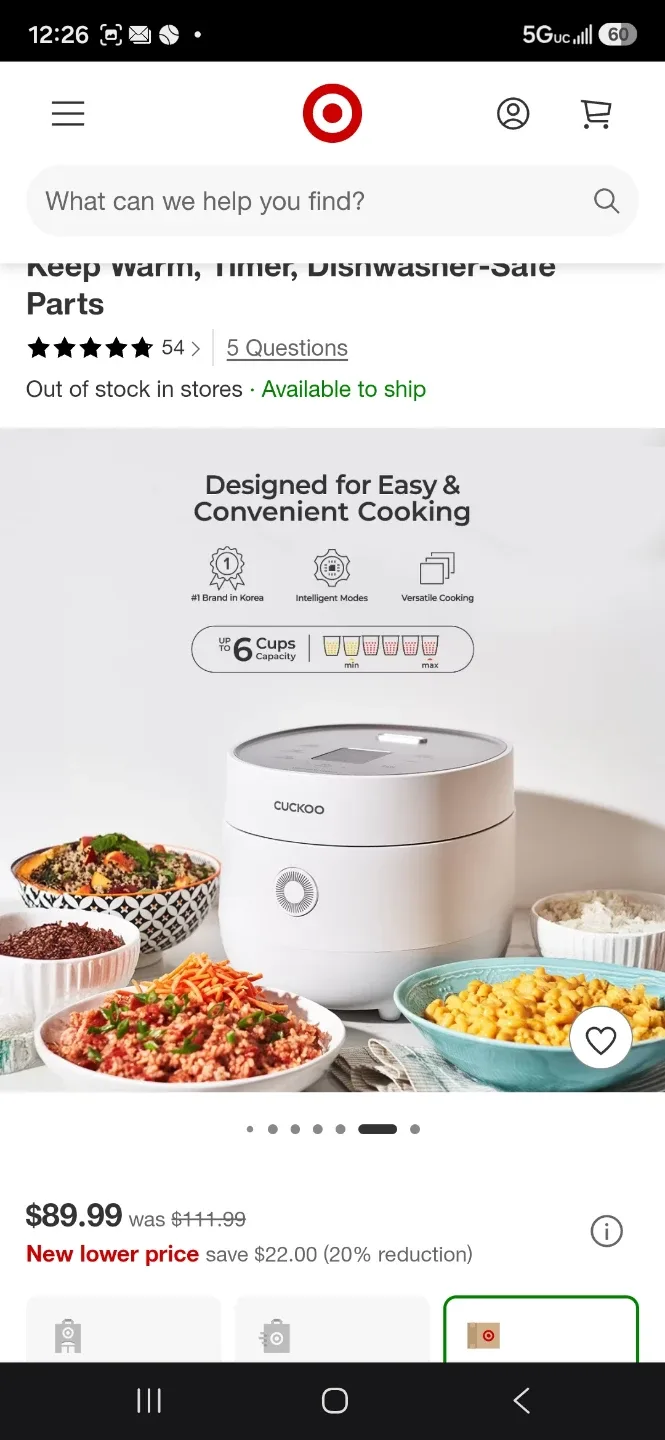 CUCKOO 6-Cup Rice Cooker - photo 5