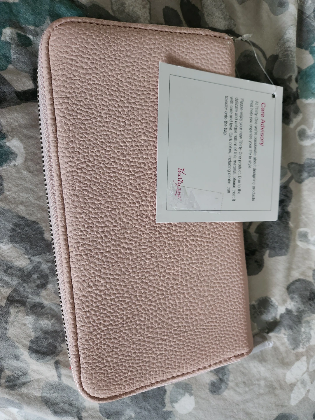 Thirty-One Pink Pebble Embossed Wallet - photo 2