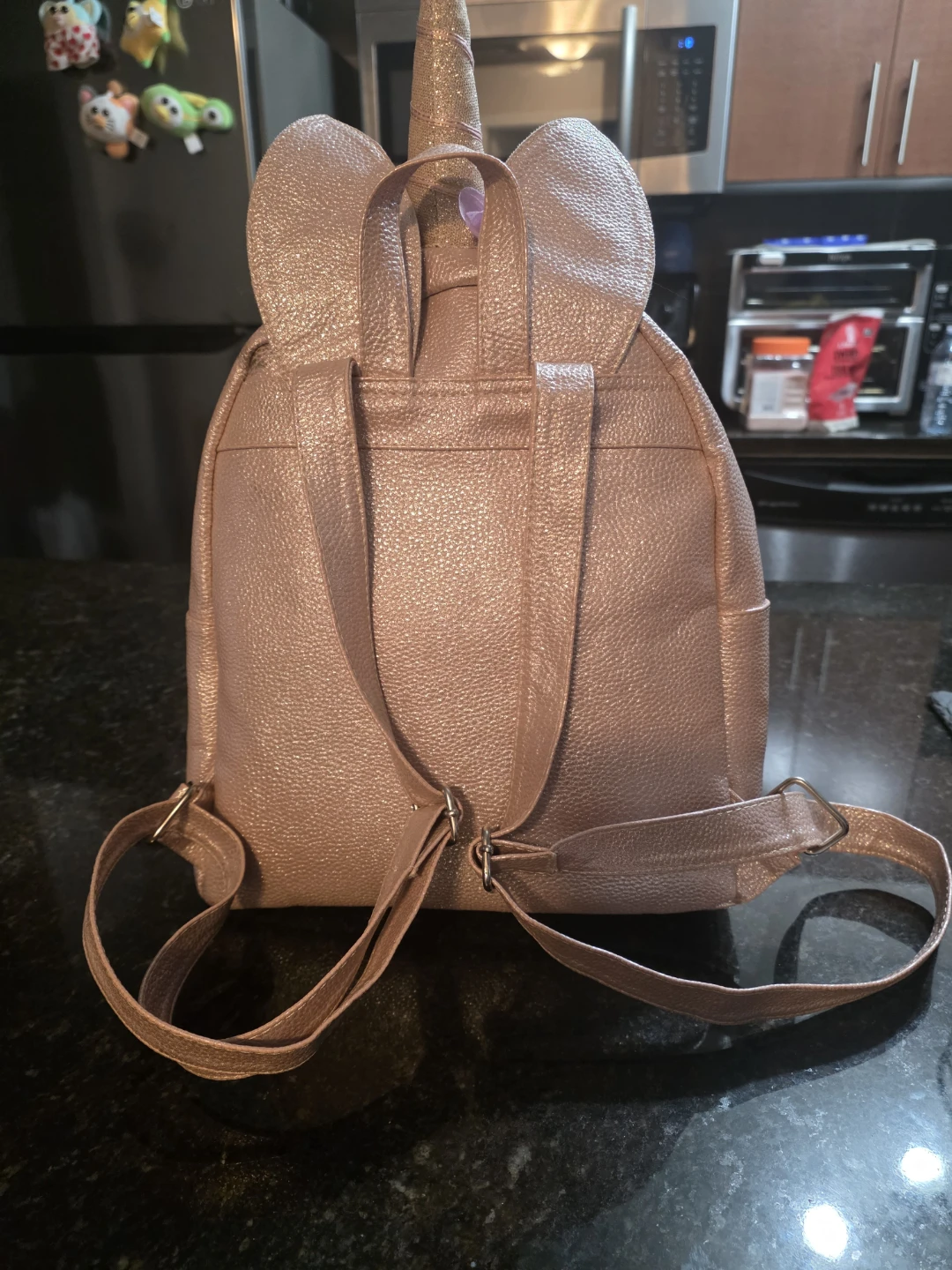 Rose Gold Unicorn Backpack - photo 2