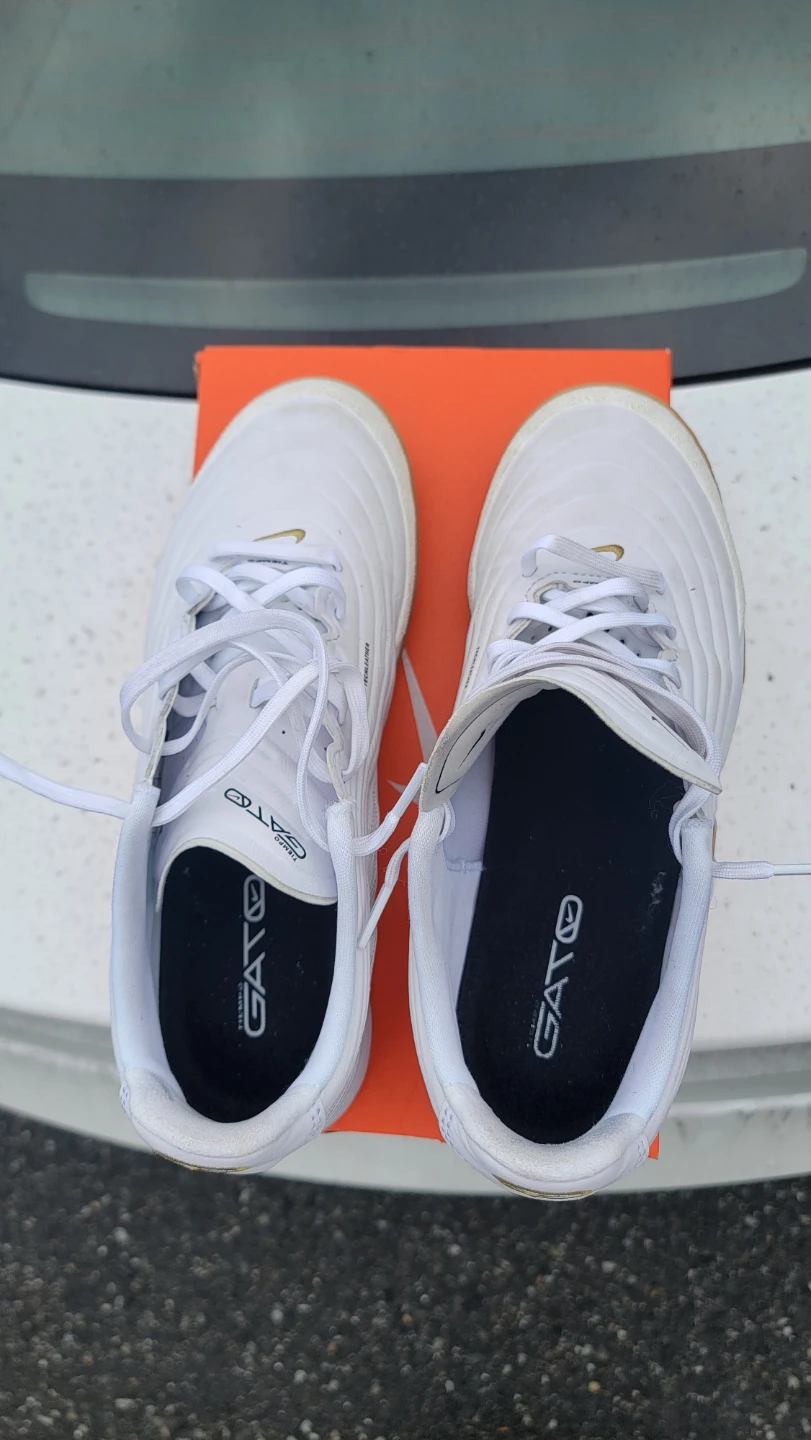Nike Tiempo Reactgato IC White/Gold Soccer Shoes - photo 3
