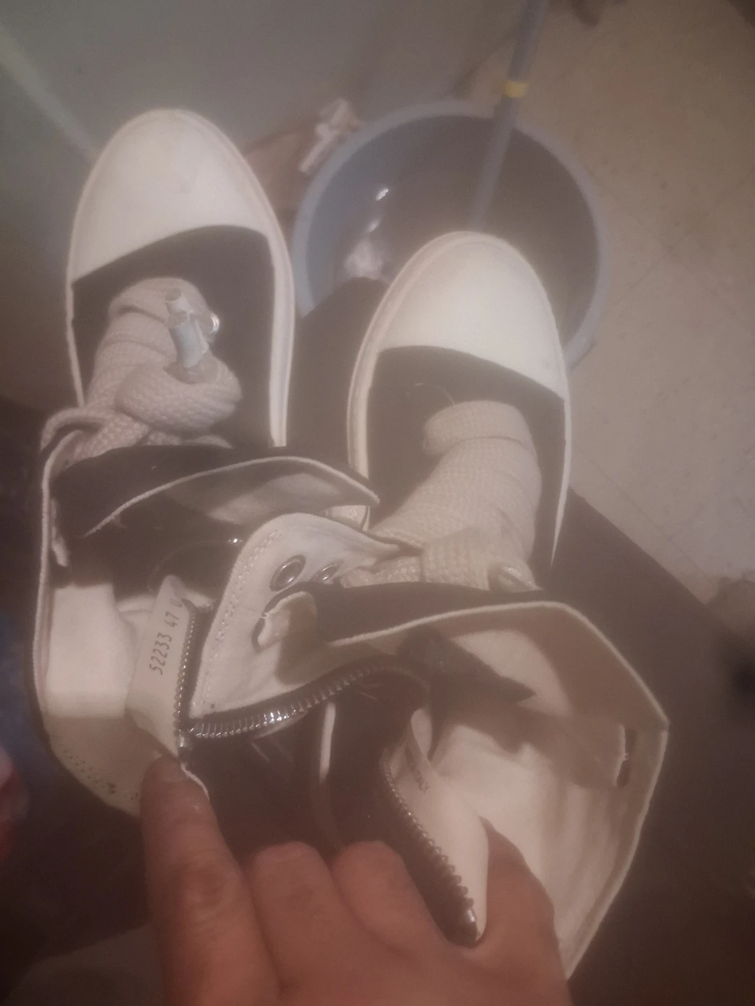 Rick Owens "Dunk" High Top Sneakers - photo 2