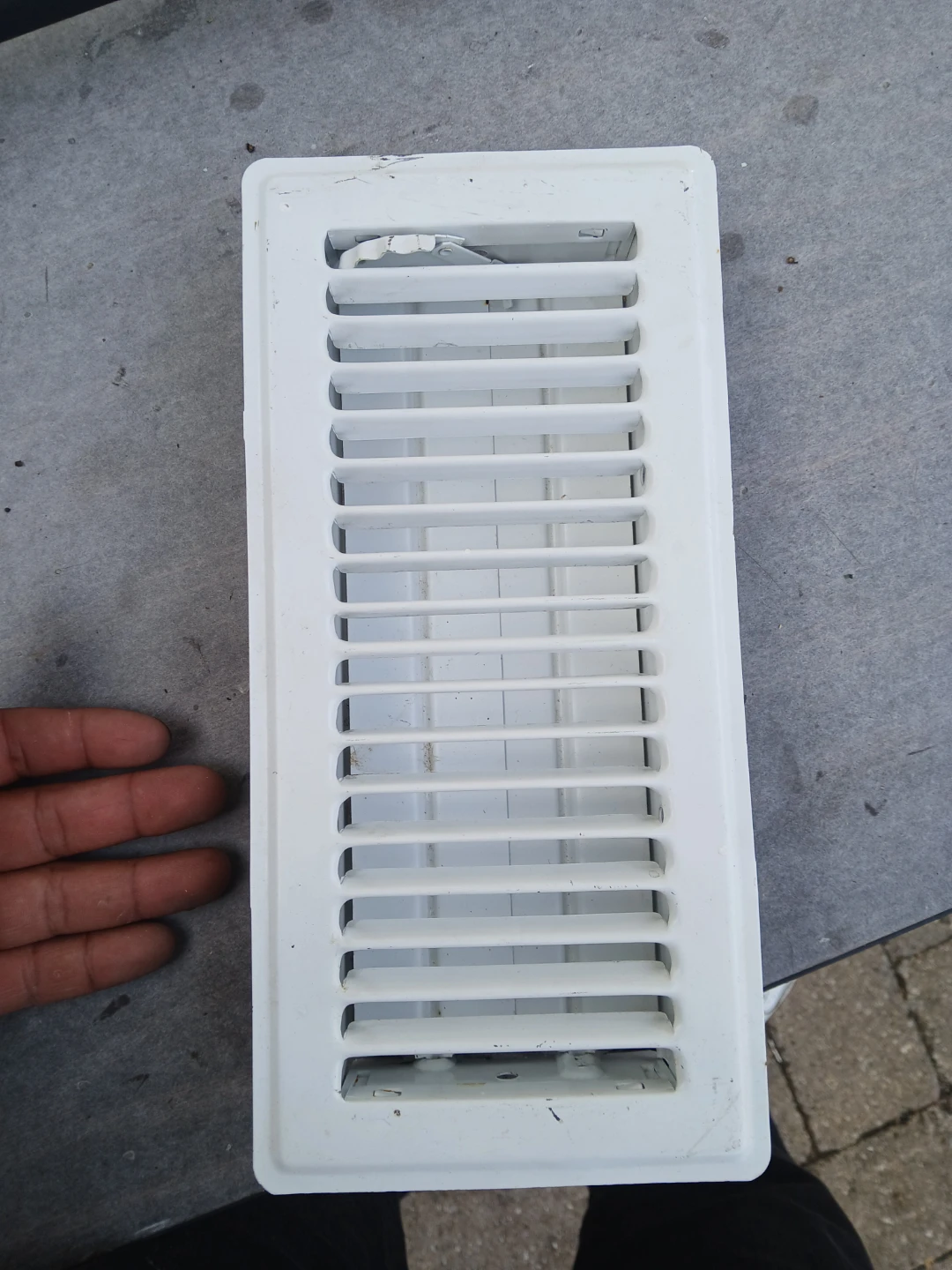 White HVAC Air Vent Grille