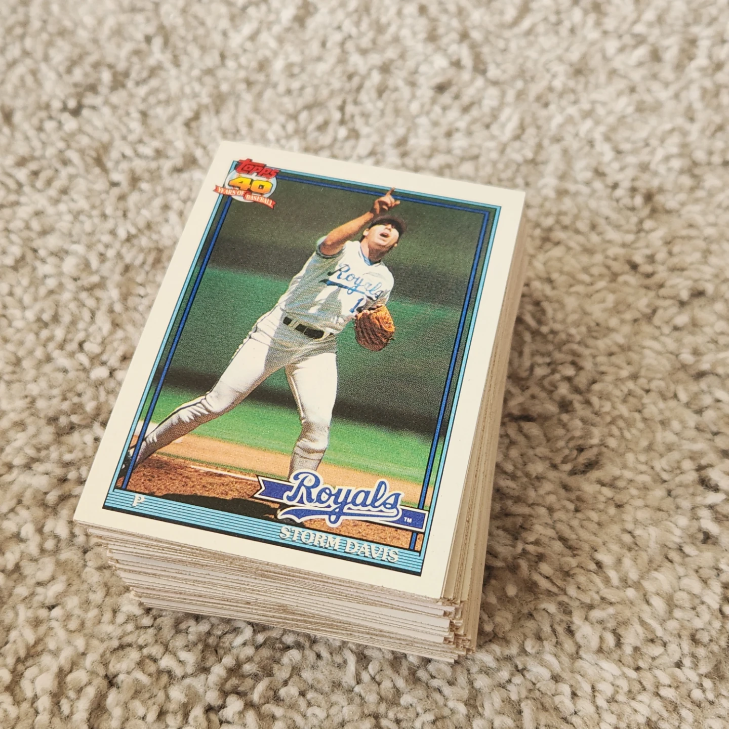 1991 Topps baseball cards  Lot of 80 players