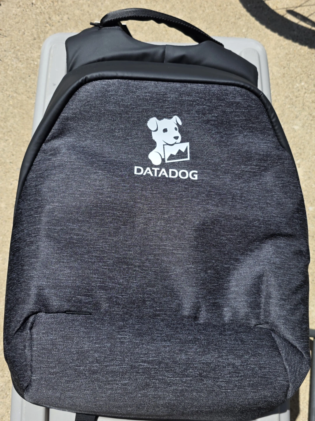 Datadog Anti theft Grey and Black Backpack