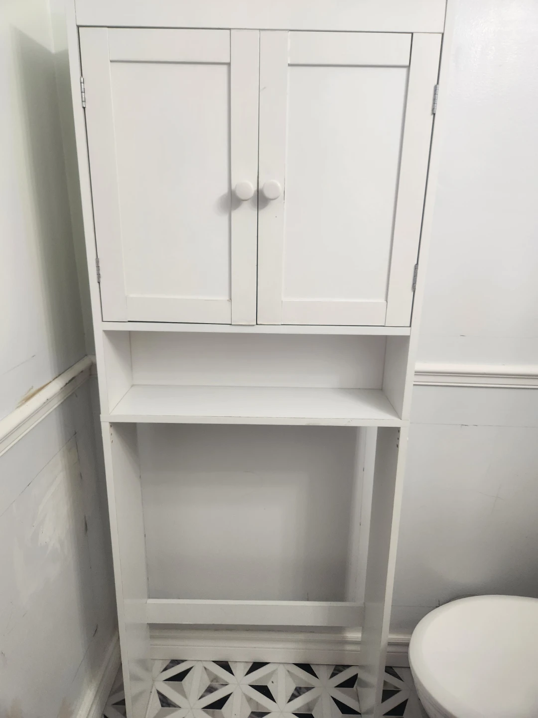 Over toilet White Storage Cabinet