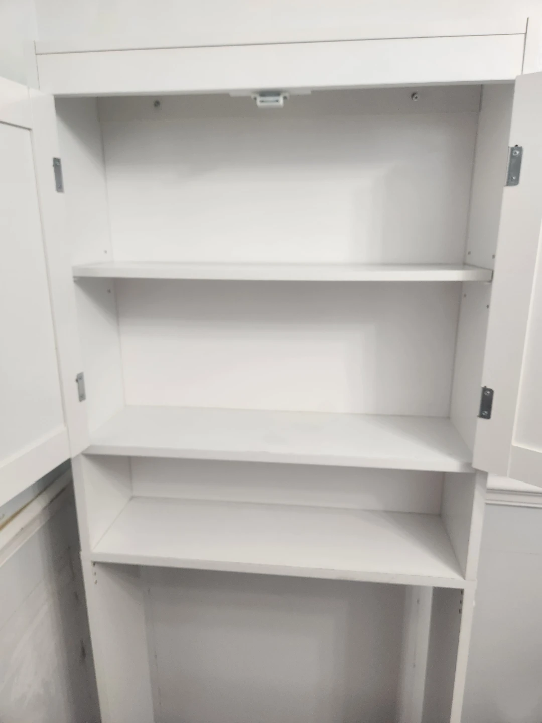 Over toilet White Storage Cabinet - photo 2