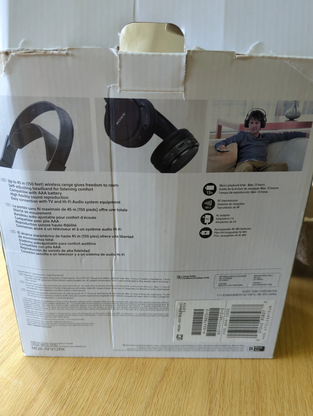 Sony MDR-RF912RK Wireless Stereo Headphones - photo 5