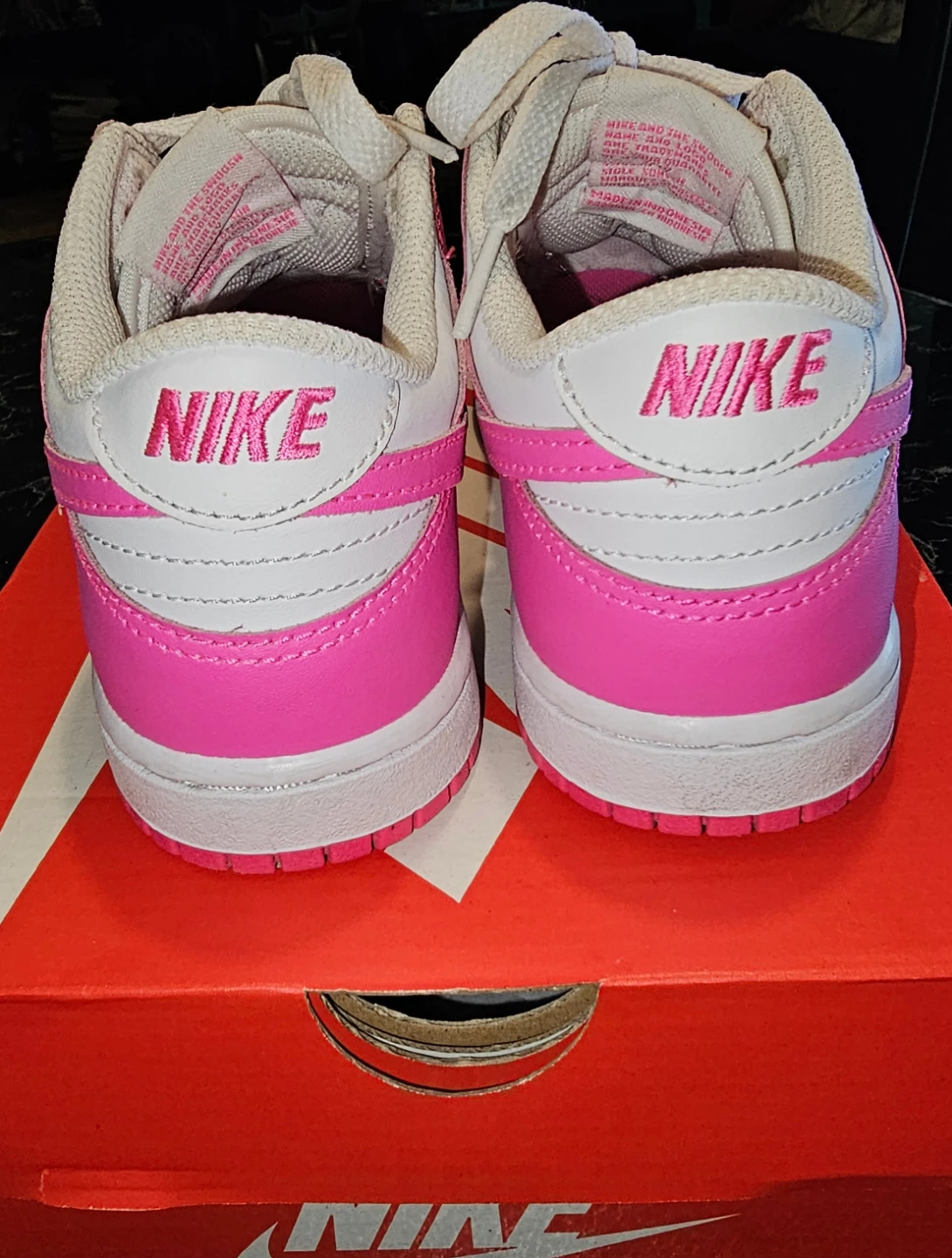 Nike Dunk Low Pink White Kids Shoes - photo 3