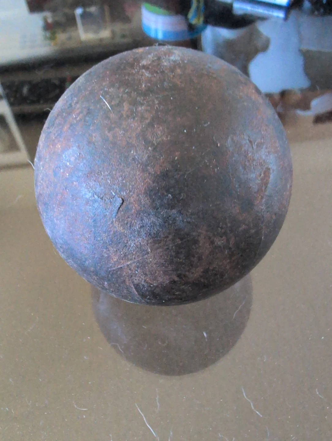 2 Rustic Metal Ball,steel ball 5" ,1 1/2" dia - photo 5