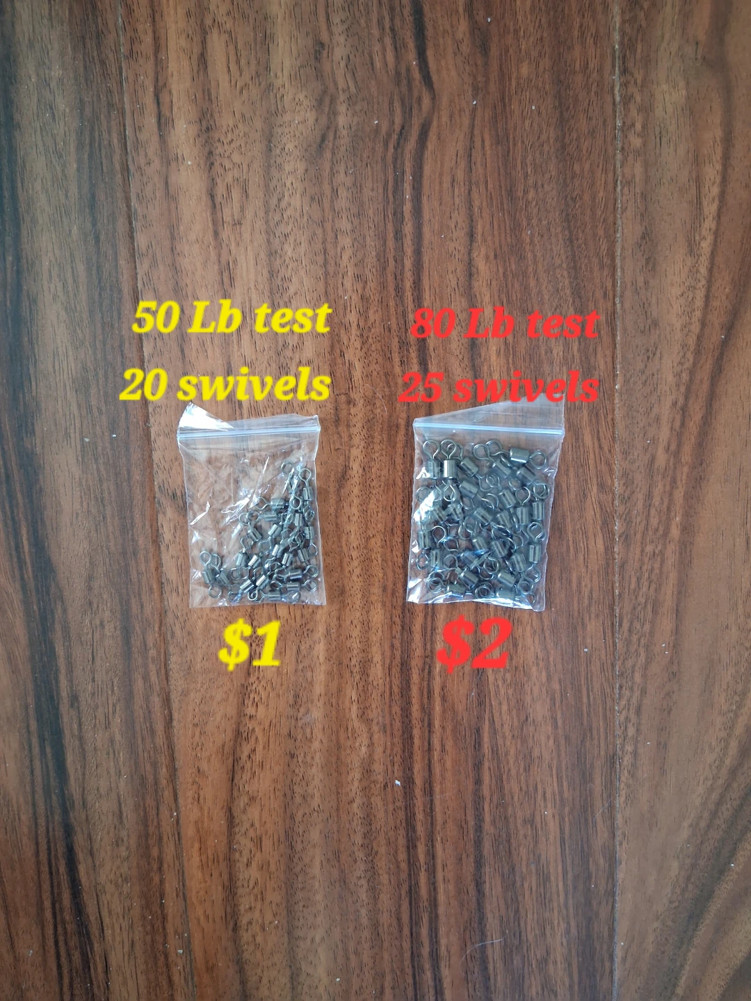 Fishing Swivels (20 or 25 count)