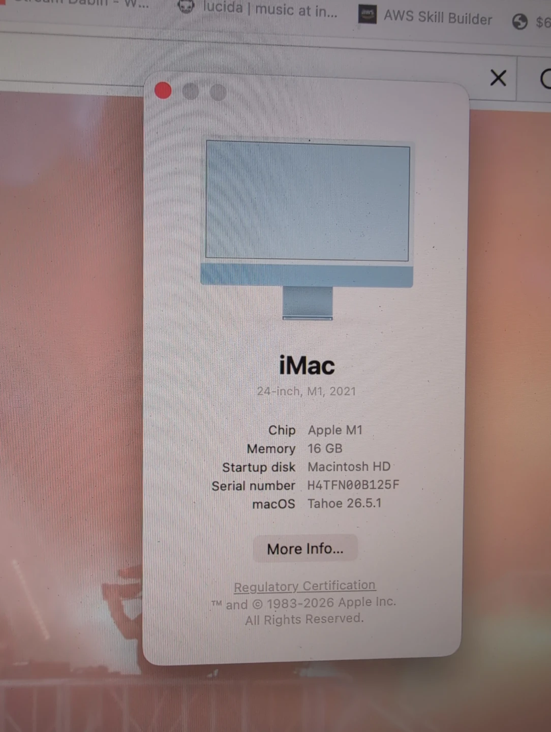 Apple iMac 24-inch M1 16GB 2021