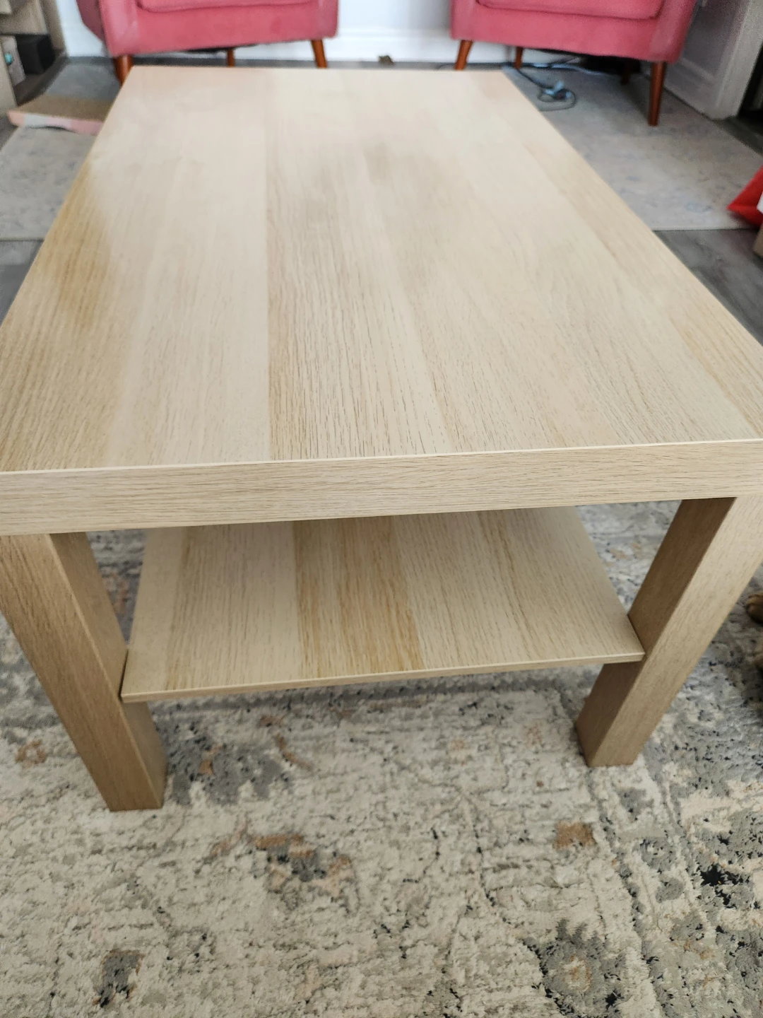 Ikea Light Wood Coffee Table with Shelf