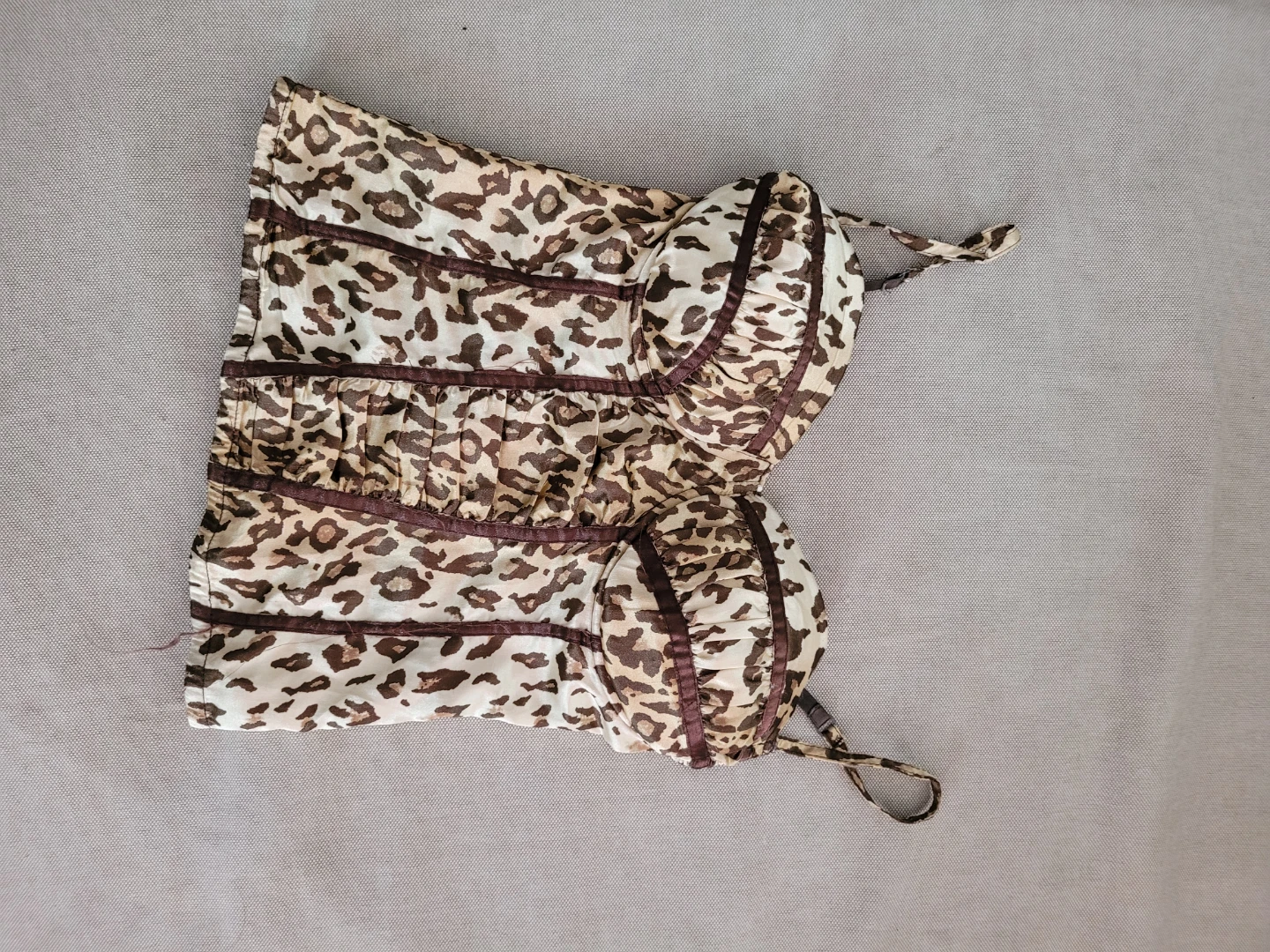 Leopard Print Corset Top
