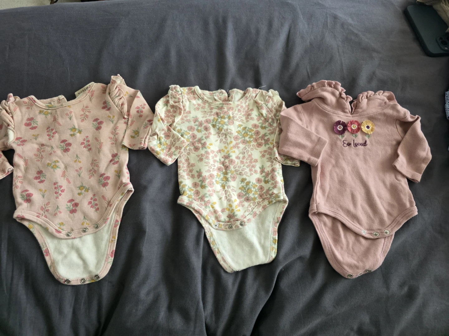 Fancy Baby Girls' Bodysuits 0-3 Months